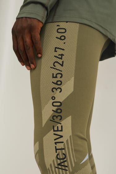 Uomo - Leggings tecnici - verde