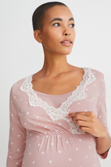 Damen - Still-Pyjama - rosa