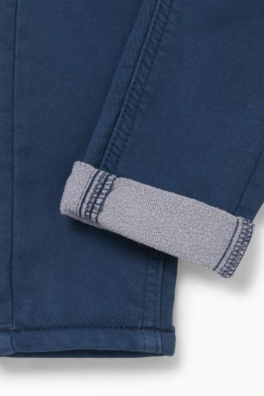 Niños - Pantalón térmico - slim fit - azul oscuro