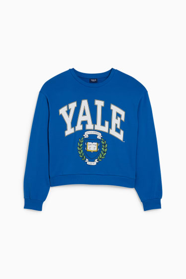 Dámské - CLOCKHOUSE - mikina - Yale University - modrá