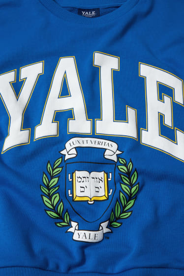 Dámské - CLOCKHOUSE - mikina - Yale University - modrá