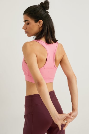Damen - Funktions-BH - Fitness - 4 Way Stretch - pink
