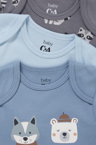 Bébés garçons - Lot de 3 - body pour bébé - bleu clair