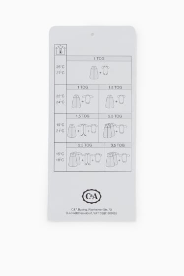 Unisex - Sacco nanna neonati - 18-36 mesi - grigio chiaro melange