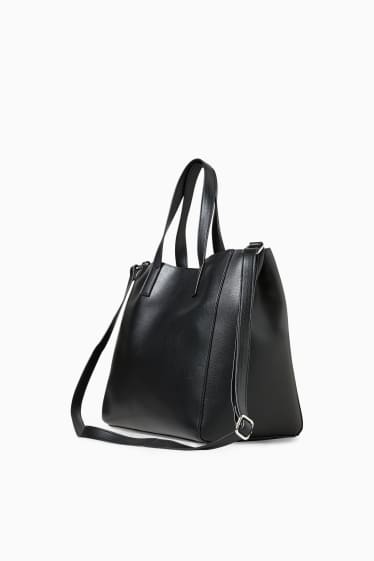 Women - CLOCKHOUSE - shopper - faux leather - black