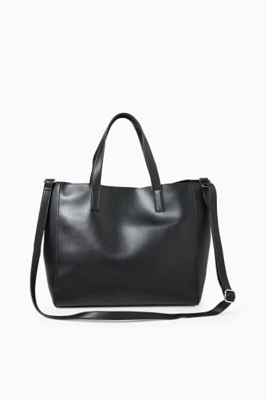 Women - CLOCKHOUSE - shopper - faux leather - black