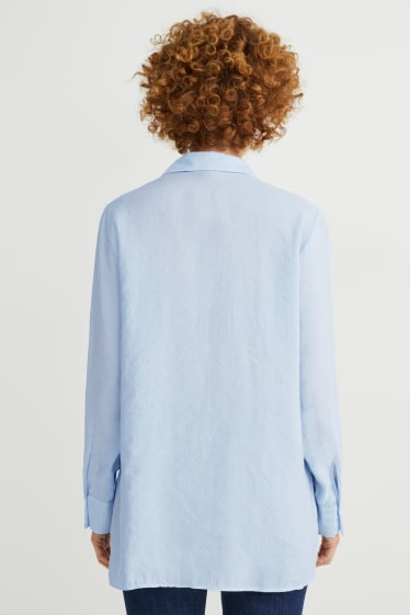 Women - Blouse - light blue