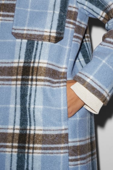 Women - CLOCKHOUSE - shacket - check - blue / black