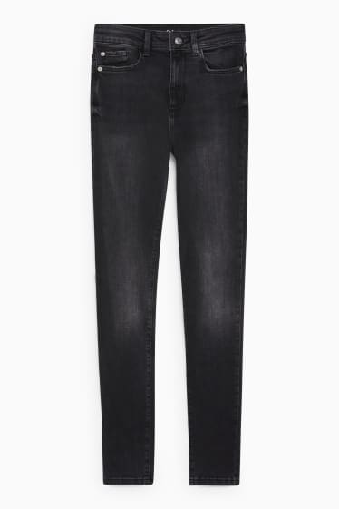 Femei - Skinny jeans - talie înaltă - LYCRA® - denim-gri închis