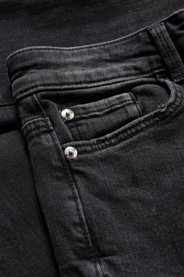 Women - Skinny jeans - high waist - LYCRA® - denim-dark gray