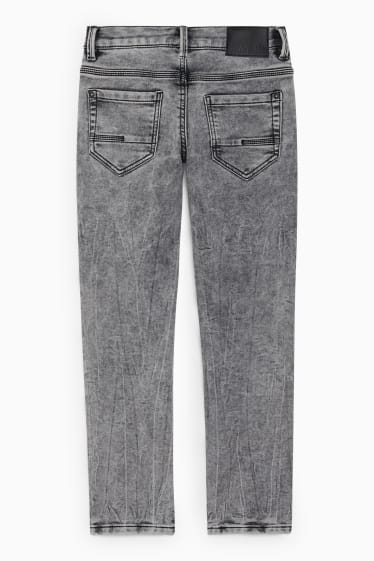 Kinder Jungen - Slim Jeans - Thermojeans - Jog Denim - helljeansgrau