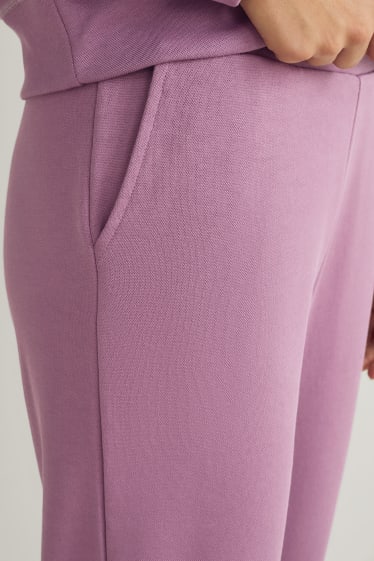 Women - Jersey trousers - skinny fit - violet