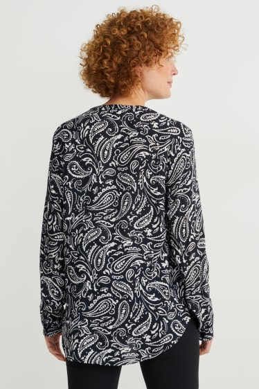 Dona - Brusa - estampada - negre/blanc