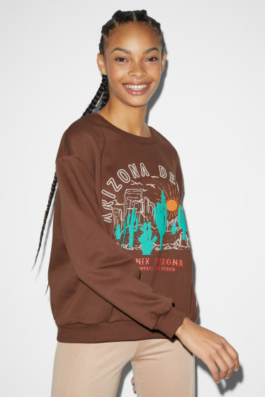 Teens & young adults - CLOCKHOUSE - sweatshirt - brown