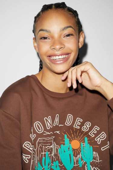 Teens & young adults - CLOCKHOUSE - sweatshirt - brown