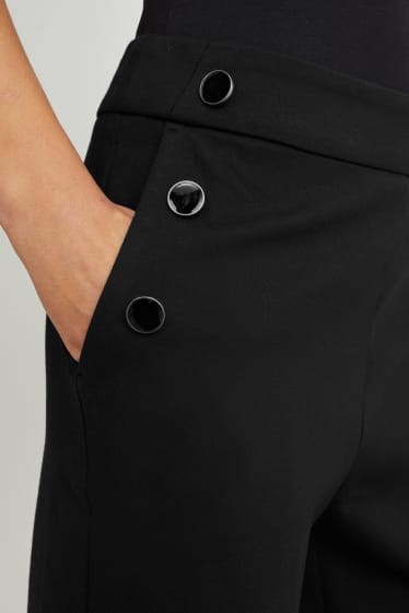 Femmes - Pantalon en jersey - straight fit - LENZING™ ECOVERO™ - noir