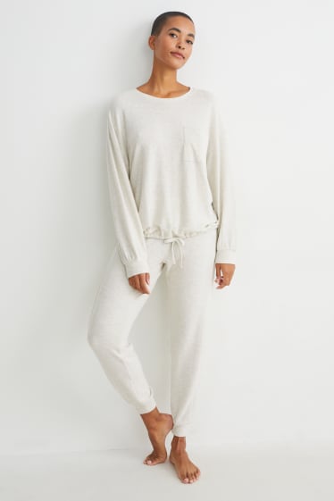 Femmes - Pyjama - beige clair
