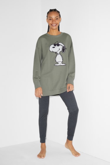 Dona - Pijama - Snoopy - verd
