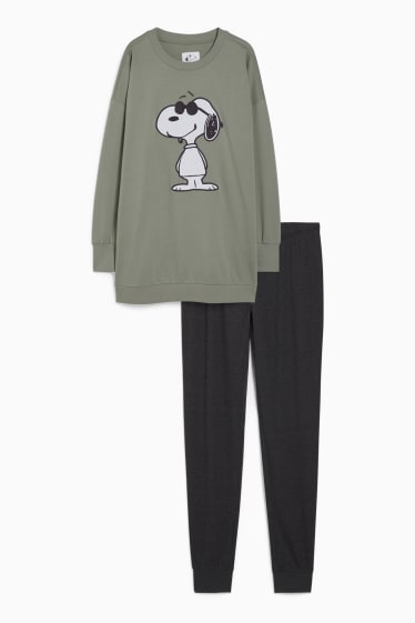 Dona - Pijama - Snoopy - verd