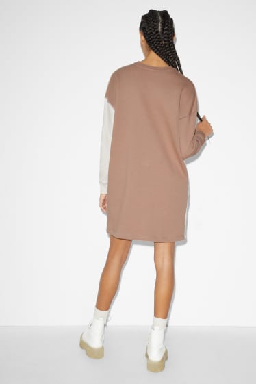 Teens & young adults - CLOCKHOUSE - sweatshirt dress - brown