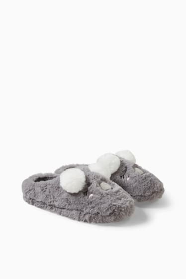 Donna - CLOCKHOUSE - pantofole - grigio melange