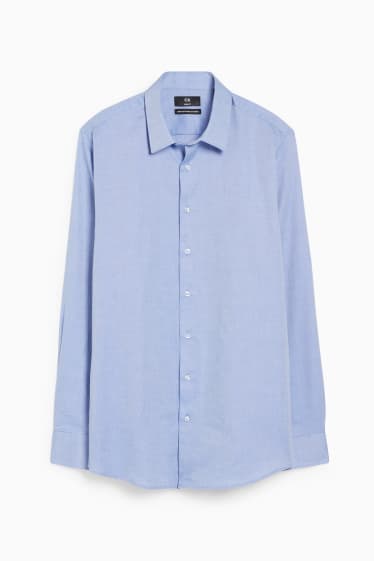 Men - Business shirt - slim fit - kent collar - easy-iron - light blue