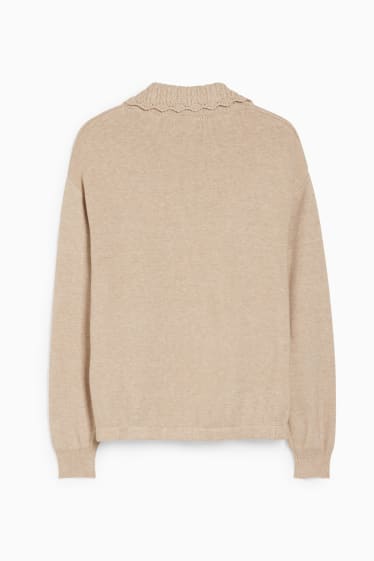 Children Girls - Jumper - beige