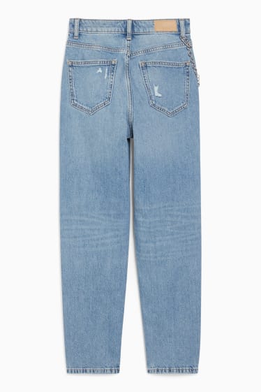 Femei - CLOCKHOUSE - mom jeans - talie înaltă - denim-albastru