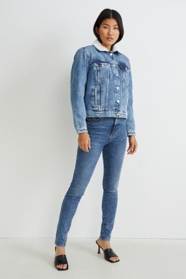 Femei - Skinny jeans - talie înaltă - LYCRA® - denim-albastru