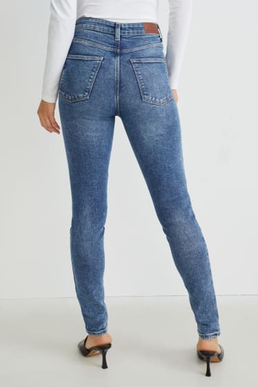 Femei - Skinny jeans - talie înaltă - LYCRA® - denim-albastru