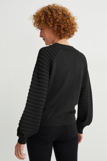 Damen - Pullover - schwarz