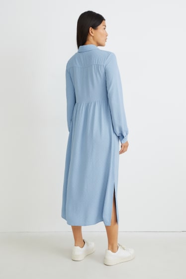 Damen - Kleid - hellblau