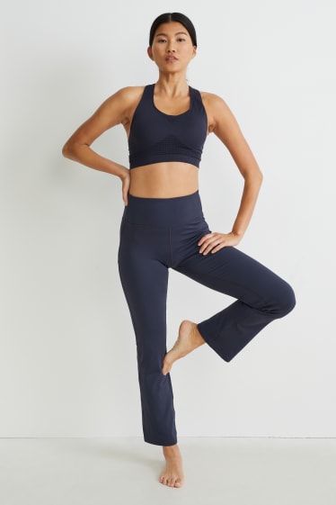 Donna - Leggings - 4 Way Stretch - da materiali riciclati - blu scuro