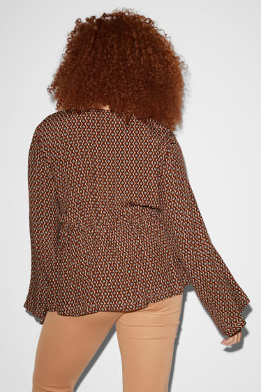 Teens & young adults - CLOCKHOUSE - blouse - patterned - brown