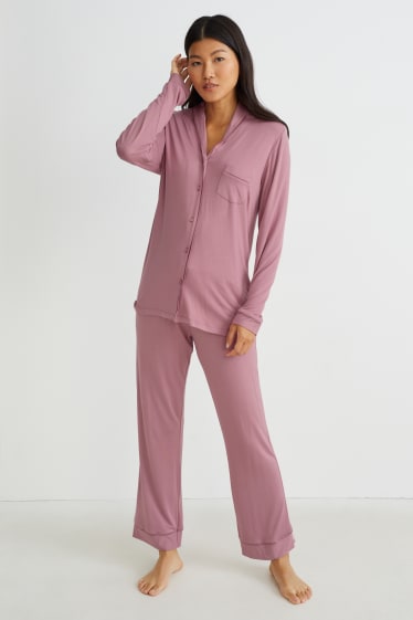 Damen - Pyjama - pink