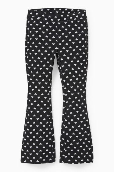 Enfants filles - Leggings - à motif - noir / blanc