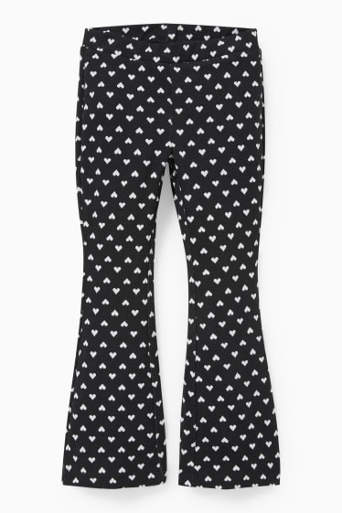 Enfants - Leggings - à motif - noir / blanc