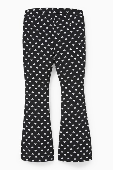 Enfants filles - Leggings - à motif - noir / blanc