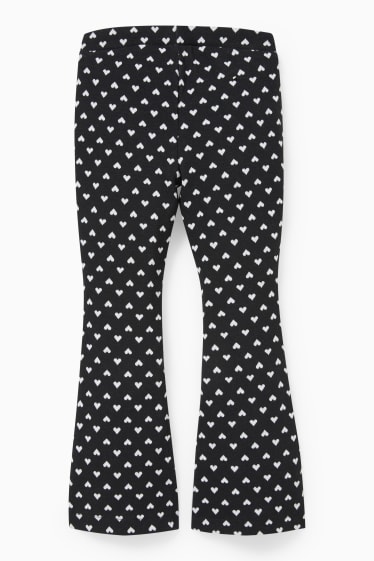 Bambini - Leggings - con motivi - nero / bianco