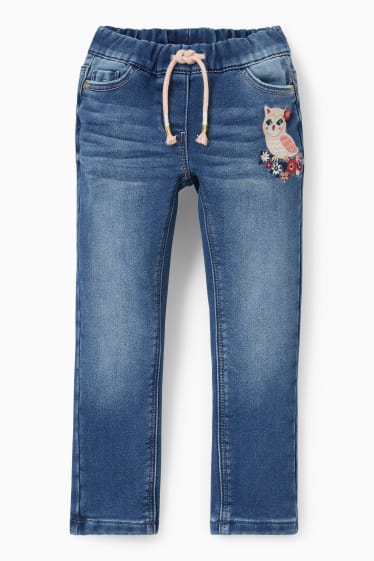 Kinderen - Skinny jeans - thermojeans - jeanslichtblauw