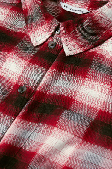 Donna - CLOCKHOUSE - blusa - a quadretti - rosso / nero