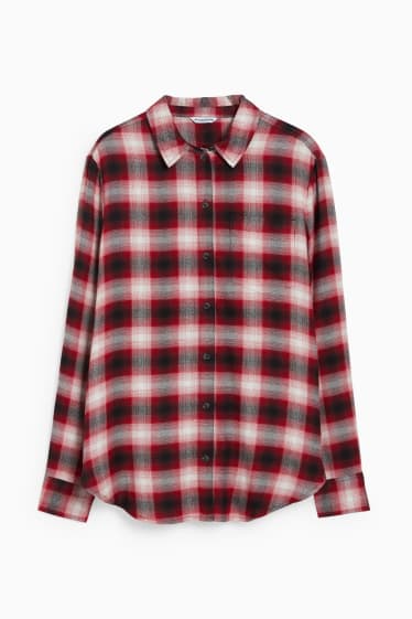 Donna - CLOCKHOUSE - blusa - a quadretti - rosso / nero