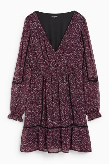 Femmes - CLOCKHOUSE - robe en gaze - à motif - violet