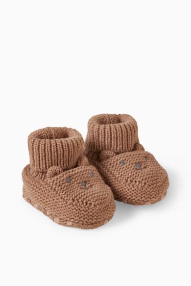 Bebeluși - Pantofi premergători bebeluși - maro
