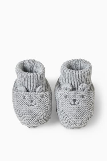 Bebeluși - Pantofi premergători bebeluși - gri