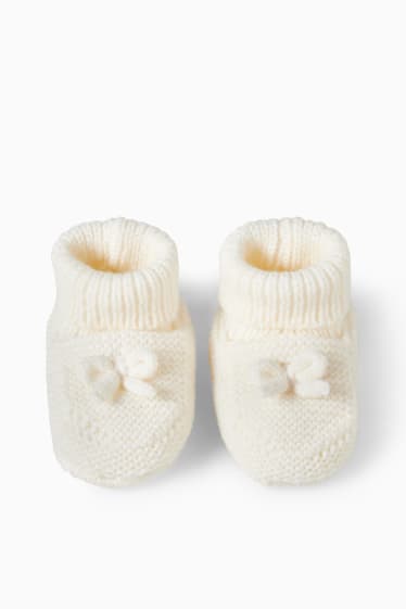 Bébés - Chaussons bébé - blanc crème