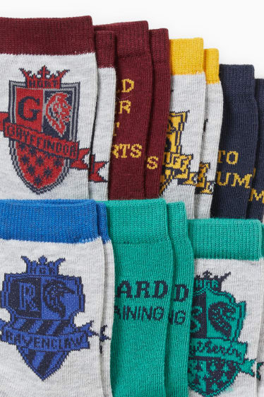 Children Boys - Multipack of 7 - Harry Potter - socks with motif - light gray-melange
