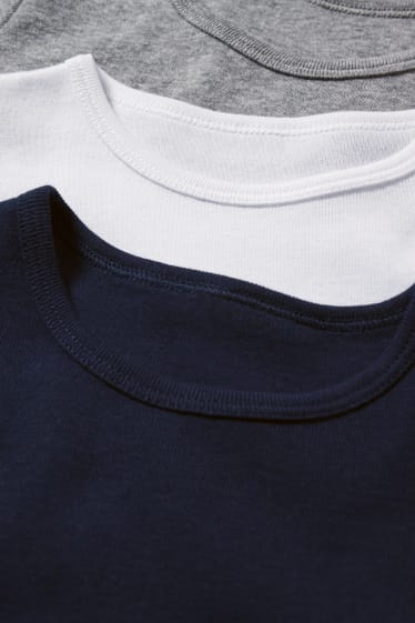 Bambini - Confezione da 3 - maglietta intima - grigio chiaro melange