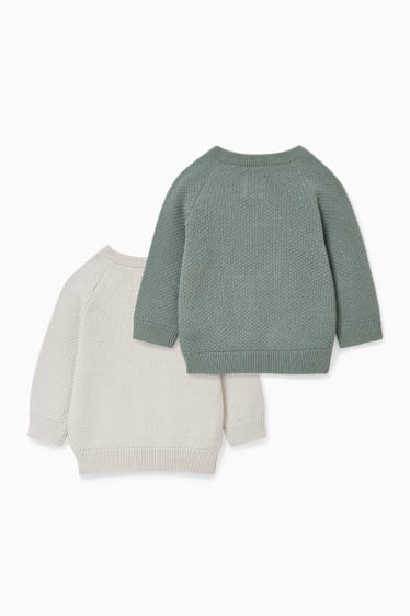 Babys - Multipack 2er - Baby-Pullover - grün