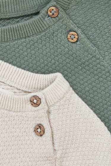 Bébés - Lot de 2 - pullover pour bébé - vert